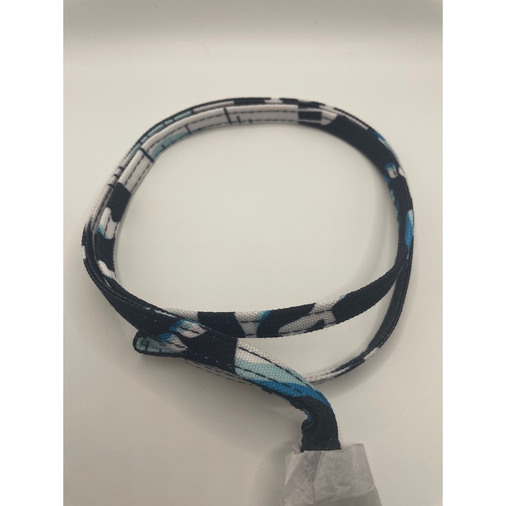 Vera Bradley Frosted Floral 18 Inch Lanyard Blue Black White NWT 24166-T89
